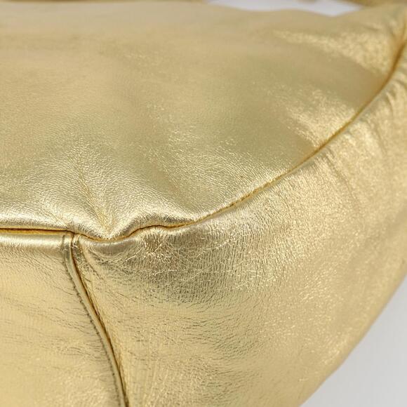 PRADA Shoulder Bag Leather Gold Auth 156454V - Picture 9 of 16